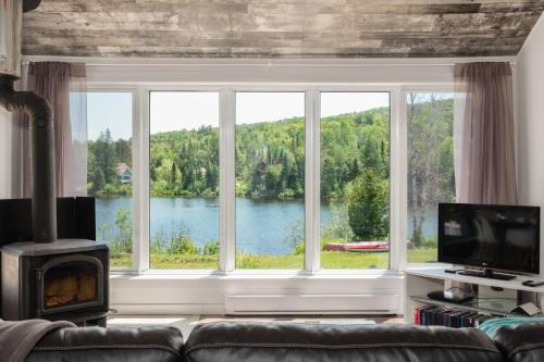 Entrelacs Chalet De Esquí | Chalet Bouleau, Spa, Lac, foyer