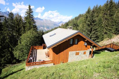 Vallandry Chalet De Esquí | Chalet Camomille - Confortable chalet dans un quartier calme avec une vue imprenable sur la vallée et le Mont Blanc MAE-0967