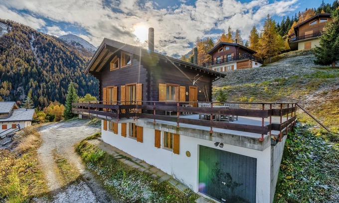 Riddes Chalet De Esquí | Vivienda de vacaciones preciosa y romántica en La Tzoumaz, 4 Vallees, Suiza para 8 personas