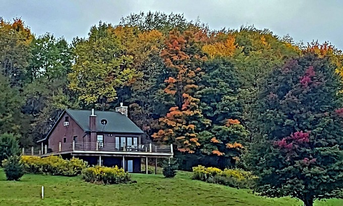 East Otto Chalet De Esquí | Chalet cerca de Ellicottville, Nueva York, con impresionantes vistas.