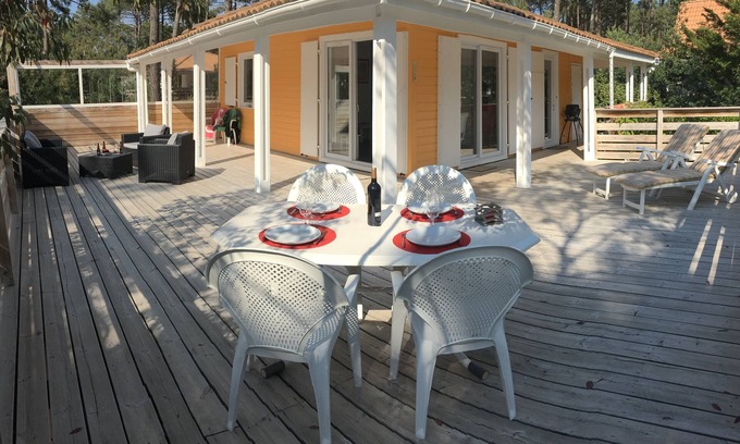 Le Porge Chalet De Esquí | Chalet-Confortable-Baño Privado-Terraza-Village 4 étoiles