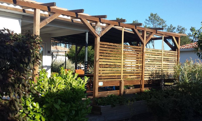 Lit-et-Mixe Chalet De Esquí | Chalet Dans Parc les Vignes 5 Étoiles. Prestations Camping Attenant Gratuites
