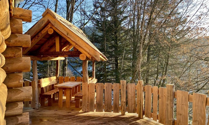 Cornimont Chalet De Esquí | Chalet de luxe en rondins - Cosy, belles vues, magnifique terrace, nouveau 2024