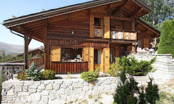 Mont-de-Lans Chalet De Esquí | Chalet en Pierres et Bois, Jacuzzi