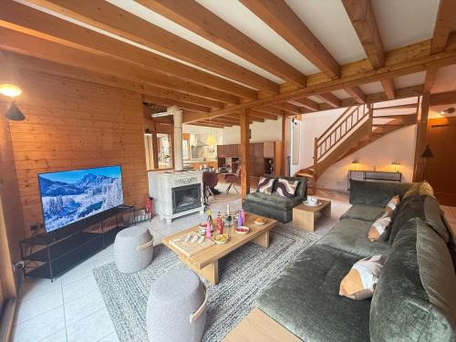 Saint-Michel-de-Maurienne Chalet De Esquí | Chalet 6 Pers-Prox Cols-Vue Vallée-Jardin-BBQ