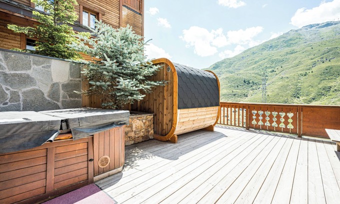 Les Bruyeres Chalet De Esquí | Chalet 'Gabrielle Luxe Ski a Pie de Pista' con vistas al lago, terraza privada y Wi-Fi