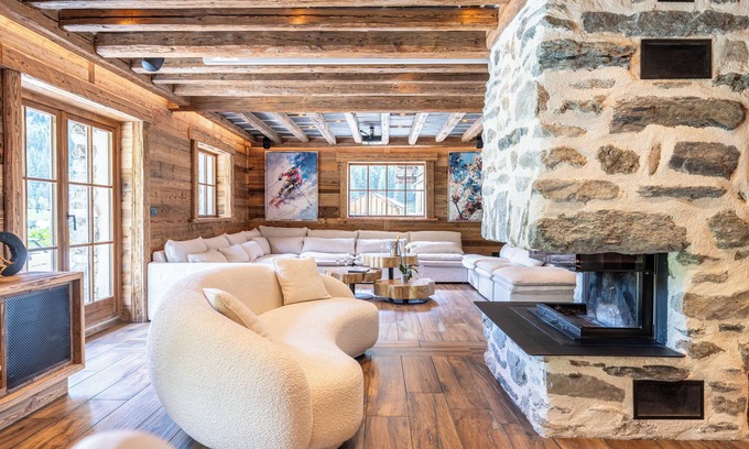 Champagny-en-Vanoise Chalet De Esquí | Chalet 'Gaston' con vistas a la montaña, Wi-Fi y aire acondicionado