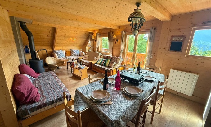 Jarrier Chalet De Esquí | Chalet 'Gite' con vistas a la montaña