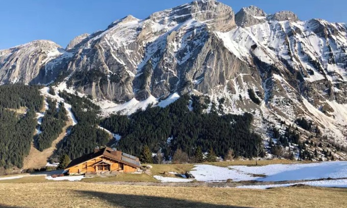 Mont-Saxonnex Chalet De Esquí | Chalet 'Grand - Coeur De La Montagne' con vistas a la montaña, terraza privada y Wi-Fi