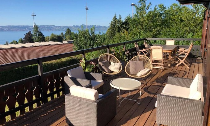 Evian-les-Bains Chalet De Esquí | Chalet Grand Terrace Vista lago en Evian