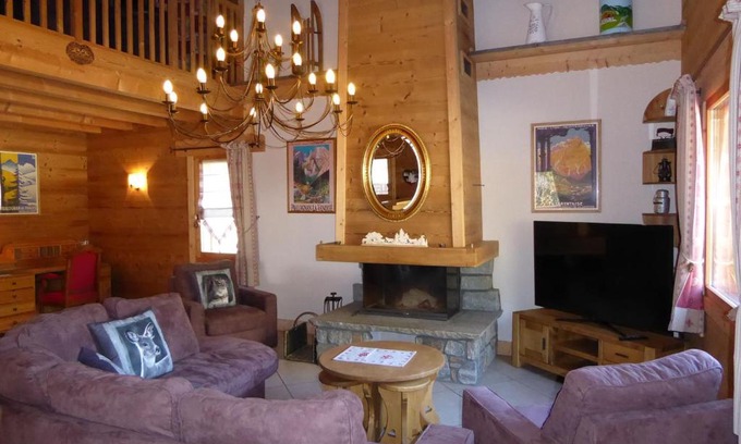 Pralognan-la-Vanoise Chalet De Esquí | Chalet Haut de Gamme 5P avec Mezzanine, Parking, Proche Téléphérique et Pistes - Pralognan-la-Vanoise - FR-1-464-7