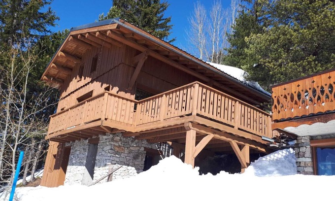 Plagne 1800 Chalet De Esquí | Chalet in La Plagne 1800, 9 people, 4 bedrooms, 350m from slopes, beautiful view