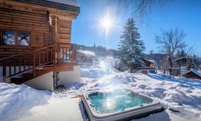 Les Gets Chalet De Esquí | Chalet Joux Verte - beautiful ski base for 8 with spa - OVO Network