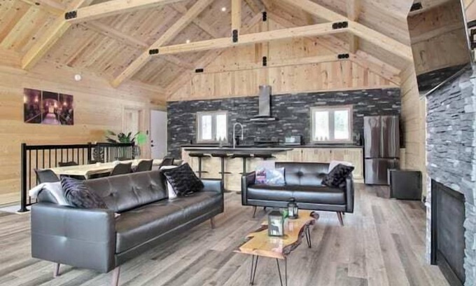 Saint-Philemon Chalet De Esquí | Chalet l'Amical | Scandinave avec Spa