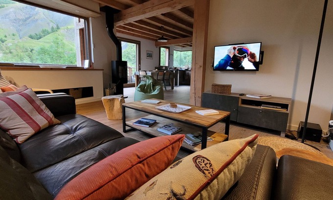 La Grave Chalet De Esquí | Chalet l'ecrin - 6 pers. with panoramic view of the Meije