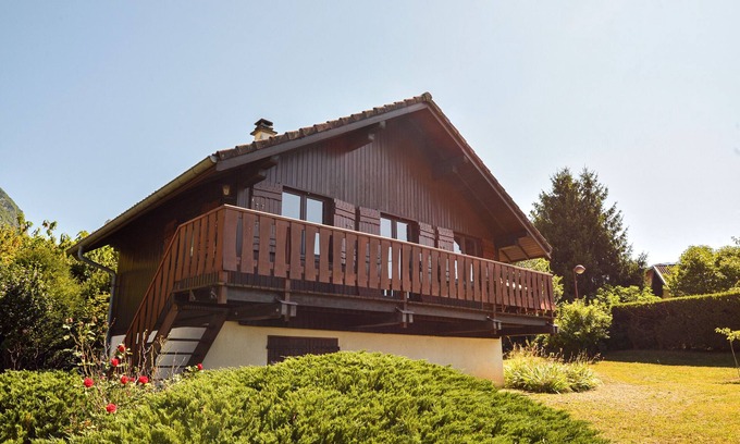 Gresy-sur-Isere Chalet De Esquí | Chalet 'La Lauzière - Parking Jardin' con vistas a la montaña, jardín privado y balcón