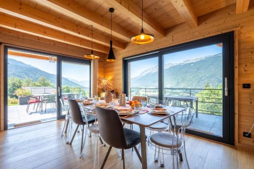 Saint-Jean-de-Sixt Chalet De Esquí | Chalet Le Domen 10 personnes avec vue
