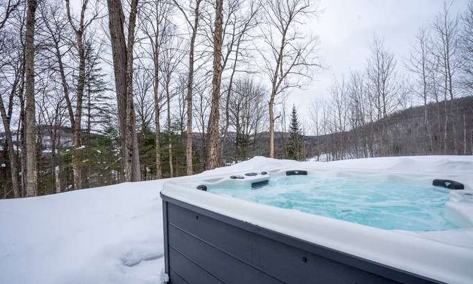Saint-Faustin-Lac-Carre Casa | Chalet Le Greenwood - Mountain view & Private spa