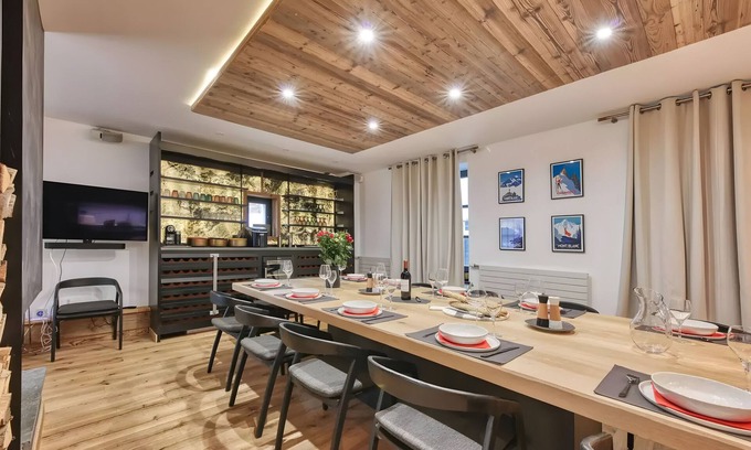 Argentiere Chalet De Esquí | Chalet 'Le Marti' con vistas a la montaña, Wi-Fi y aire acondicionado