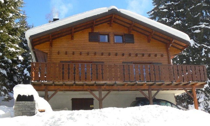 Station de Drouzin le Mont Chalet De Esquí | Casa de campo con vistas a los Alpes, 4 dormitorios, ideal para las vacaciones.
