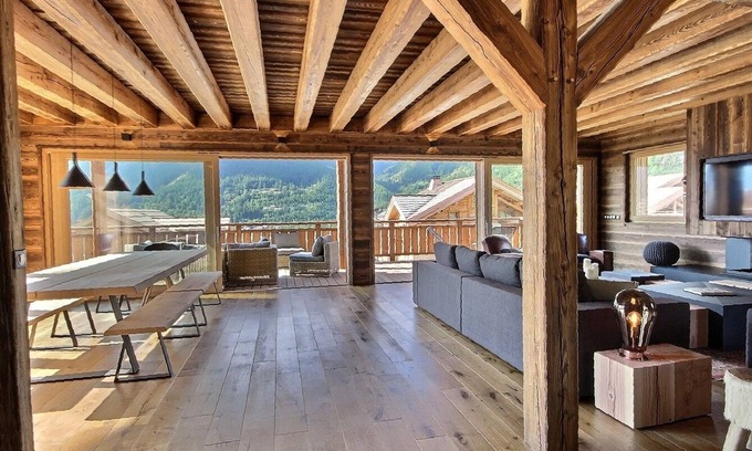 Monetier-les-Bains Chalet De Esquí | Grand Luxe Chalet Serre Che, spa, piscina climatizada