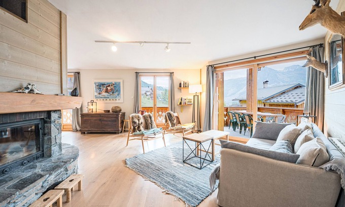 Villarabout Chalet De Esquí | Chalet 'Marmotte' con vistas a la montaña, terraza privada y Wi-Fi