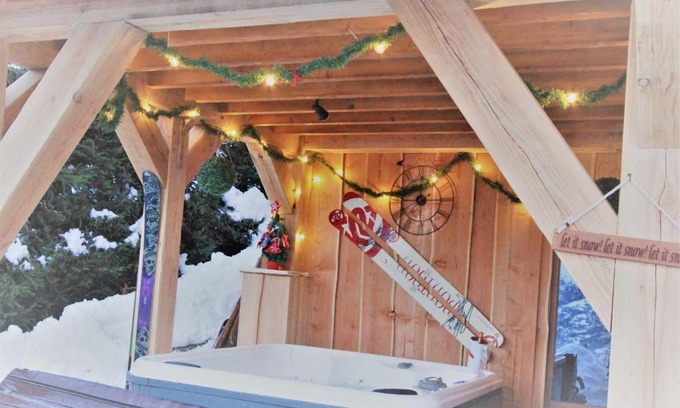 Montchavin Apartamento | Chalet Miravidi, Montchavin-La Plagne, Jacuzzi & Sauna