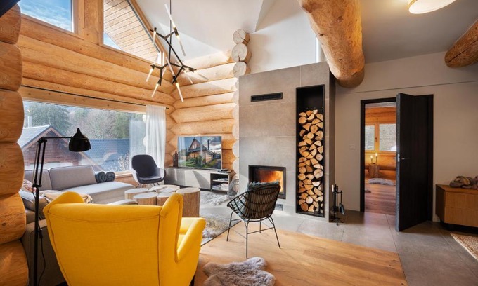 Horna Lehota Chalet De Esquí | Chalet Ondrej Tale-Chopok-BBQ-Fire pit-Kids playground-Views