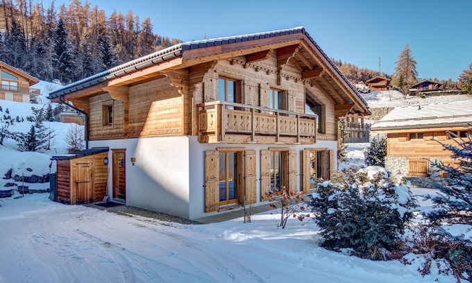 Riddes Chalet De Esquí | Vivienda de vacaciones bonita y acogedora en La Tzoumaz, 4 Vallees, Suiza para 8 personas