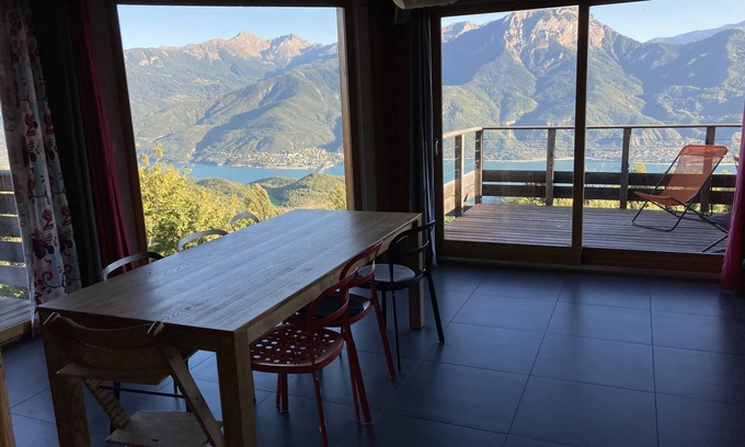 Saint-Apollinaire Chalet De Esquí | CHALET BIOCLIMÁTICO CON ESPLENDIDA VISTA AL LAGO DE SERRE PONCON