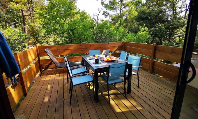 Lacanau-Ocean Chalet De Esquí | Chalet overlooking the pine forest