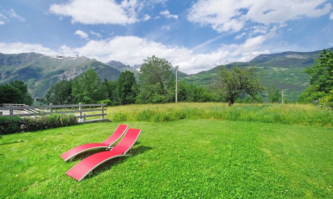 La Salle Cabina | Chalet 'Petite Maison Des Alpes' con vistas a la montaña y balcón