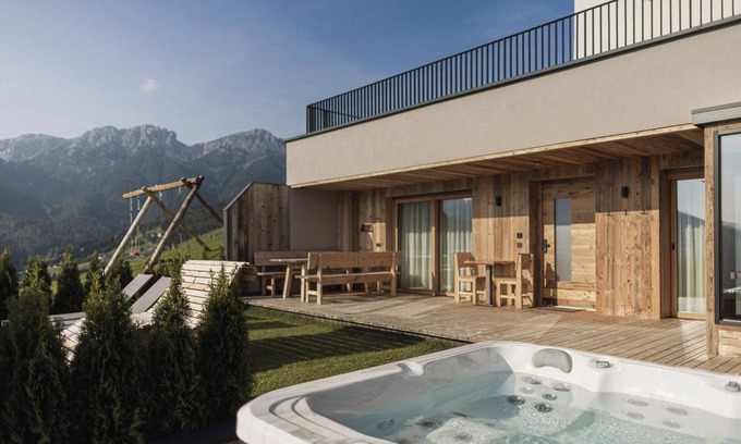 Sorafurcia Chalet De Esquí | Chalet 'Rueper Hof Ruipa' con bañera de hidromasaje, terraza privada y Wi-Fi