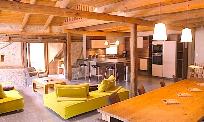 Cervieres Chalet De Esquí | Chalet, sauna, jacuzzi spa, valle Briançon Serre Chevalier.
