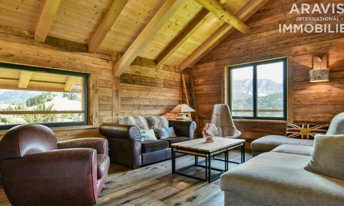 Saint-Jean-de-Sixt Chalet De Esquí | Chalet savoyard rénové 4* avec cheminée, pour 8 pers. à Saint-Jean-de-Sixt - FR-1-391-75