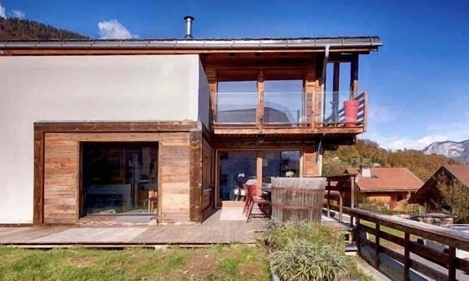 Sallanches Chalet De Esquí | Chalet Spa (sauna- jacuzzi) breathtaking Mont Blanc view