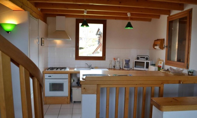 Albiez-le-Vieux Chalet De Esquí | Chalet, vista abierta, terraza, chimenea o estufa a leña, tv, local para esquís, 89m²