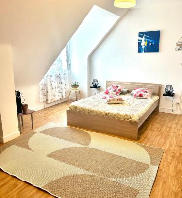 Cleguerec Casa | Chambre avec cuisine à la campagne au calme