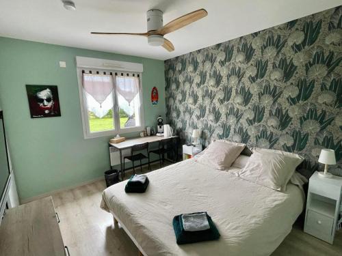 Venarey-les-Laumes Casa | Chambre chez Delphine et Guillaume salle de bain et wc commun
