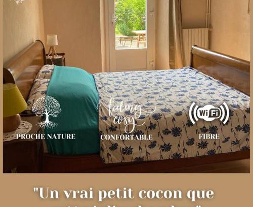 Fougax-et-Barrineuf Casa | Chambre double cosy - Gîte de la Louve