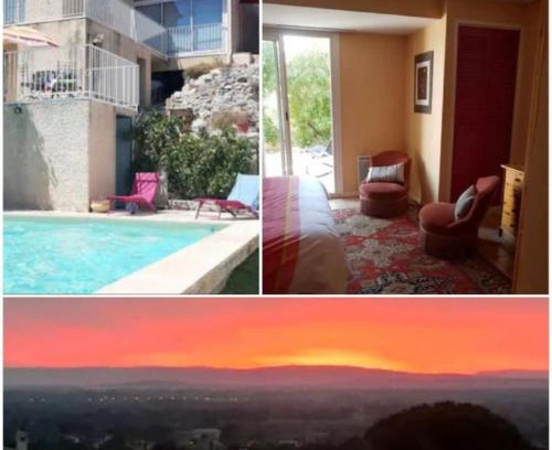 Villeneuve-les-Avignon Cama Y Desayuno | Chambre pour 2, au calme, proche du centre, avec un arrêt de bus au bas de la maison et climatisé