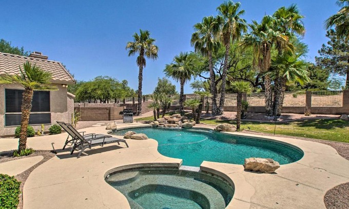 Chandler Casa | Chandler Retreat with Pool, Hot Tub and Grill!