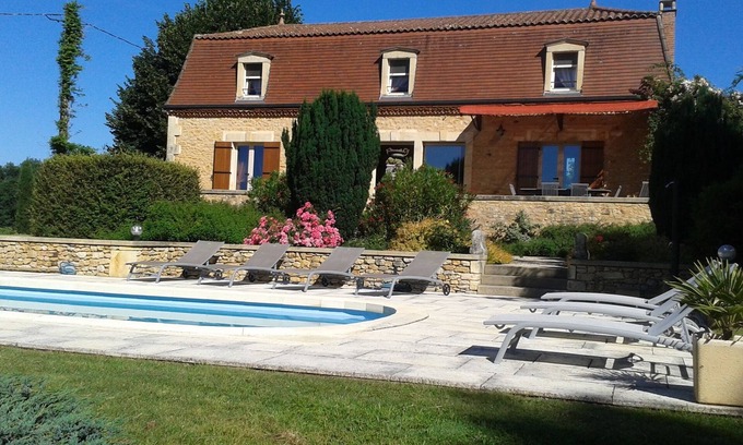 Coux-et-Bigaroque-Mouzens Casa | Character house with private saltwater pool in Périgord Noir