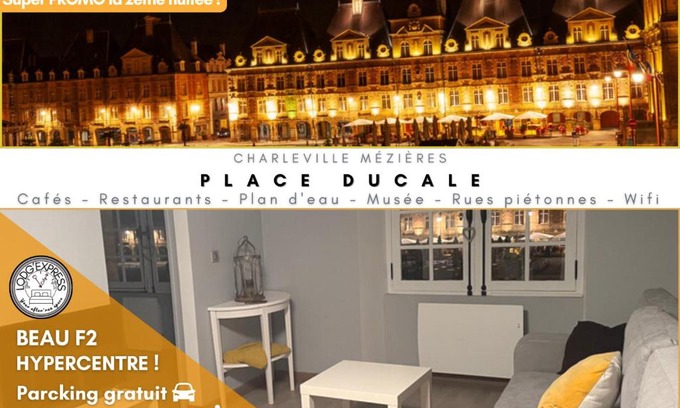 Charleville-Mezieres Apartamento | Charleville-Mézières: belle vue Place Ducale