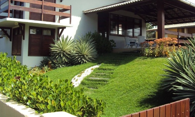 Barra Mar Casa | Encanto y confort w / w vista / mar. Hermoso jardín w / piscina - 04 suites.