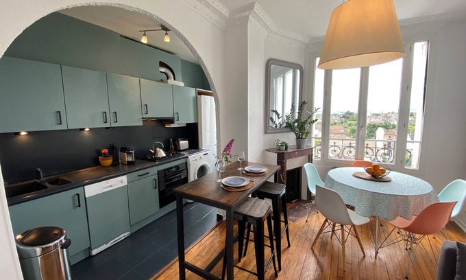 Houilles Apartamento | Charmant 3 Pièces à Proximité Immédiate de la Defense RER A