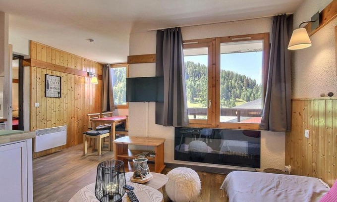 Plagne 1800 Apartamento | Charmant appartement 2 pièces proche commerces avec piscine - FR-1-455-219