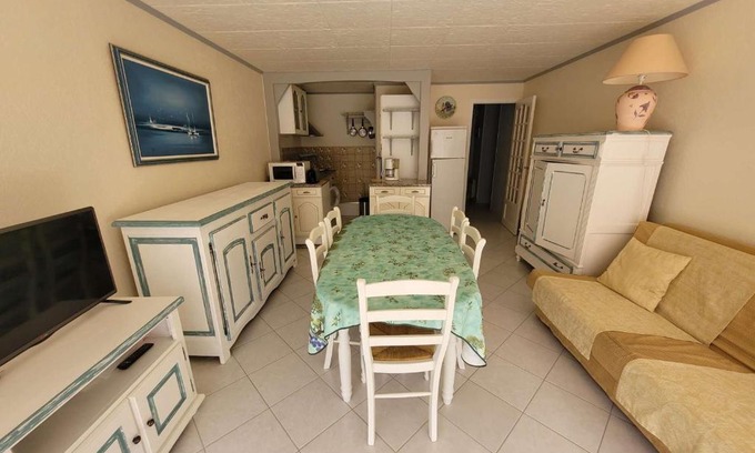 Stella-Plage Apartamento | Charmant Appart 4 Pers Proche Mer avec Terrasse et Parking, Stella - FR-1-672-30