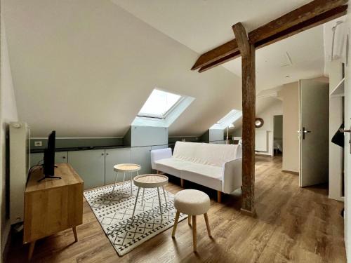 Thionville Apartamento | Charmant Apt White&Grey 3BR Proche Centre et Gare