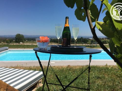 Saint-Andre-dʼApchon Casa | Charmant gîte avec terrasse et piscine, ferme familiale, produits locaux, animaux acceptés - FR-1-496-143